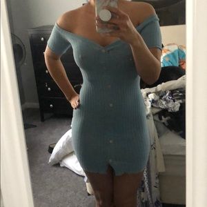 FASHIONNOVA BLUE KYLIE JENNER DRESS SZ MD